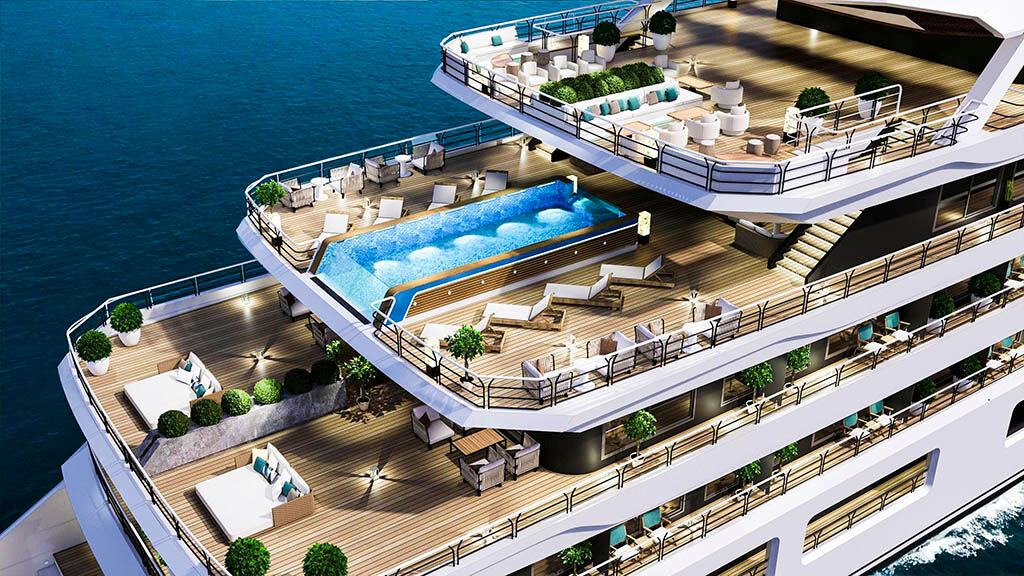 Relaxation elevated on contemporary vessels